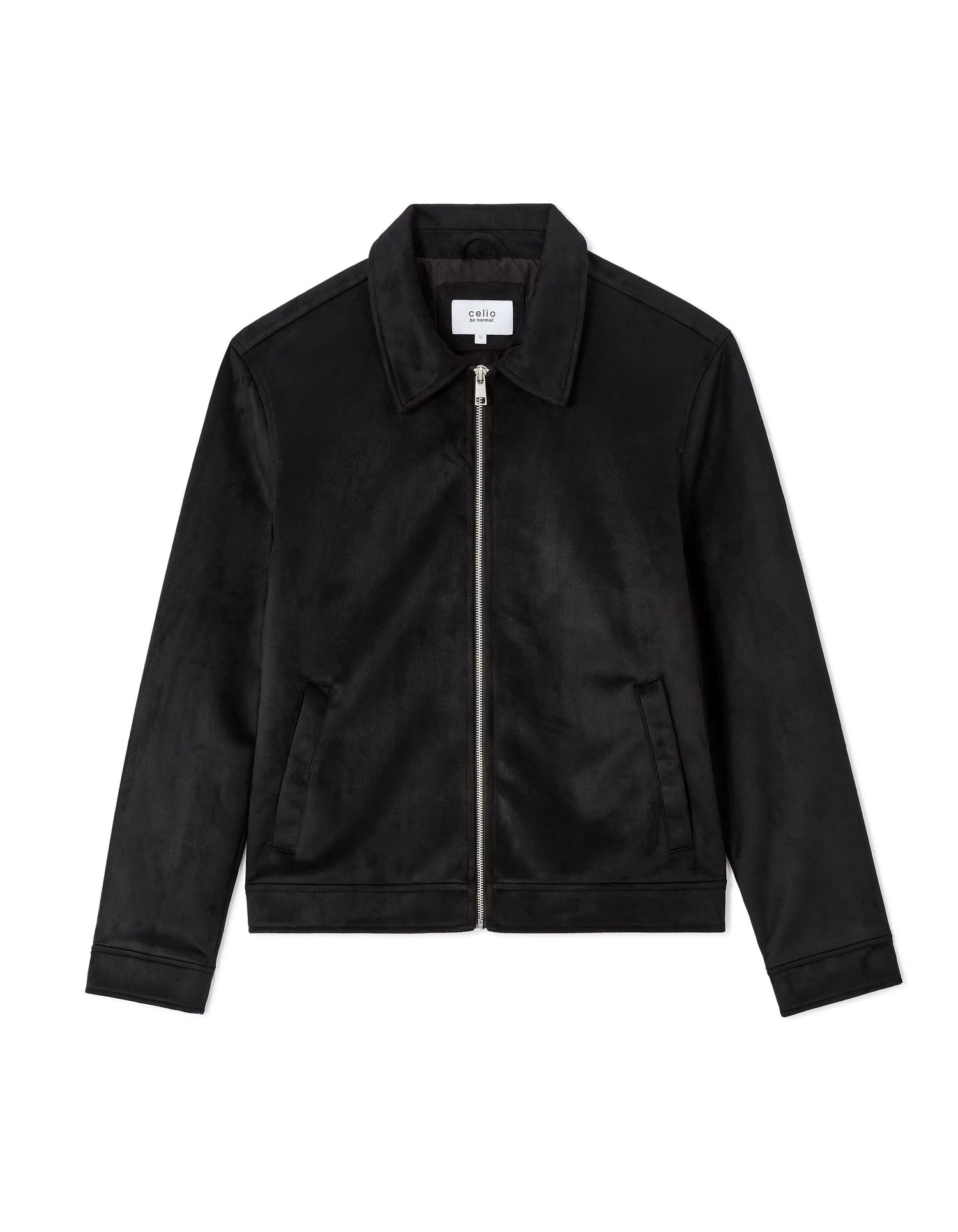 Celio_Black_Faux Suede Jacket_MUFASTER_BLACK_08