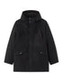 Celio_Black_Water-Repellent Hooded Parka - Black_MUGRID_BLACK_01