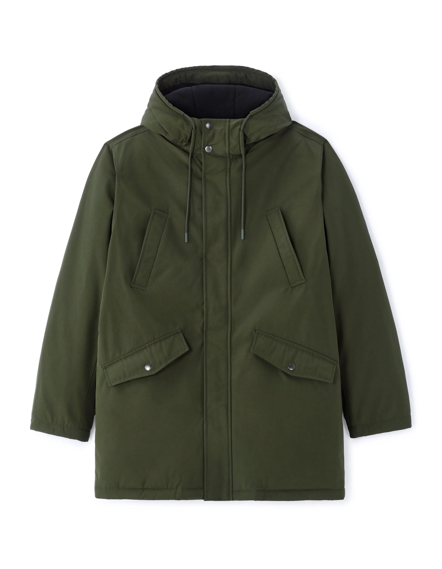 Celio_Green_Water-Repellent Hooded Parka - Khaki_MUGRID_KAKI_01