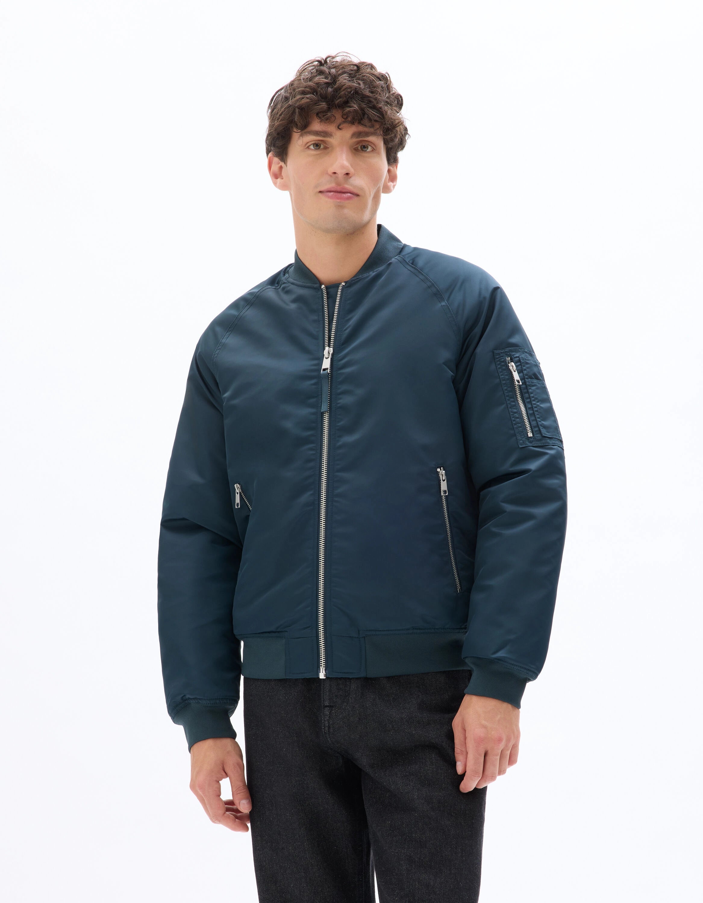 Celio_Blue_Quilted Bomber Jacket_MUJAMES_BLUE_01
