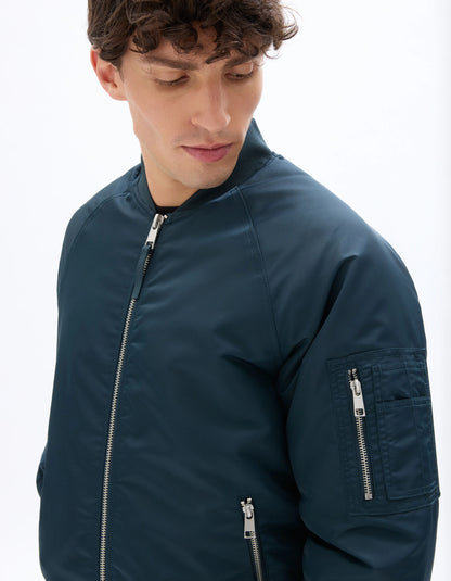 Celio_Blue_Quilted Bomber Jacket_MUJAMES_BLUE_04