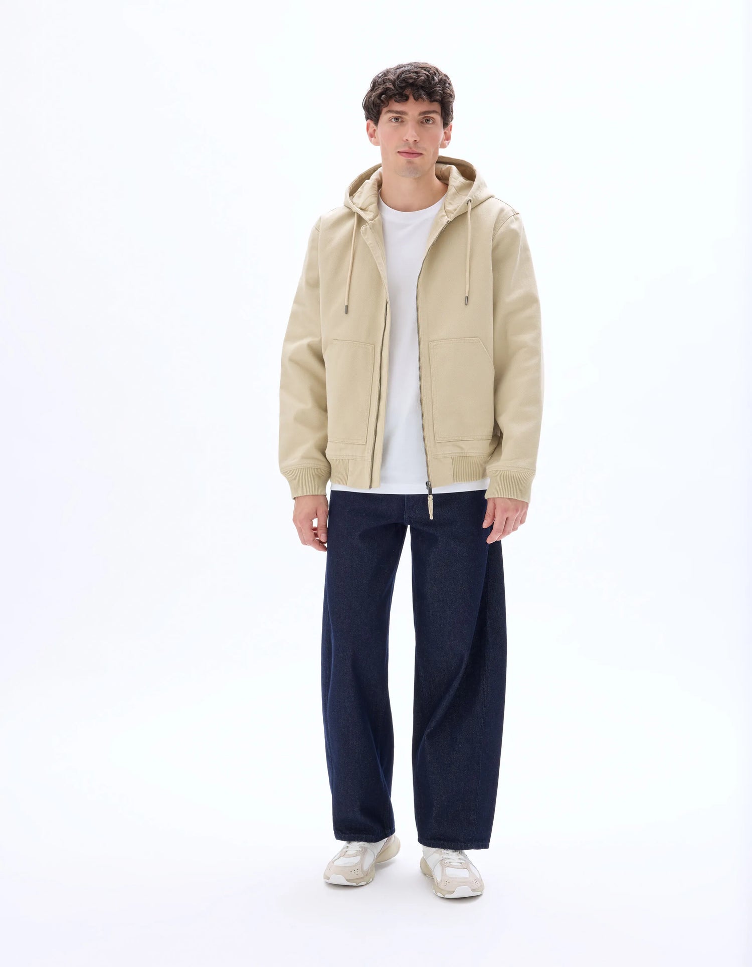 Celio_Beige_Hooded Jacket_MULEAG2_BEIGE_01