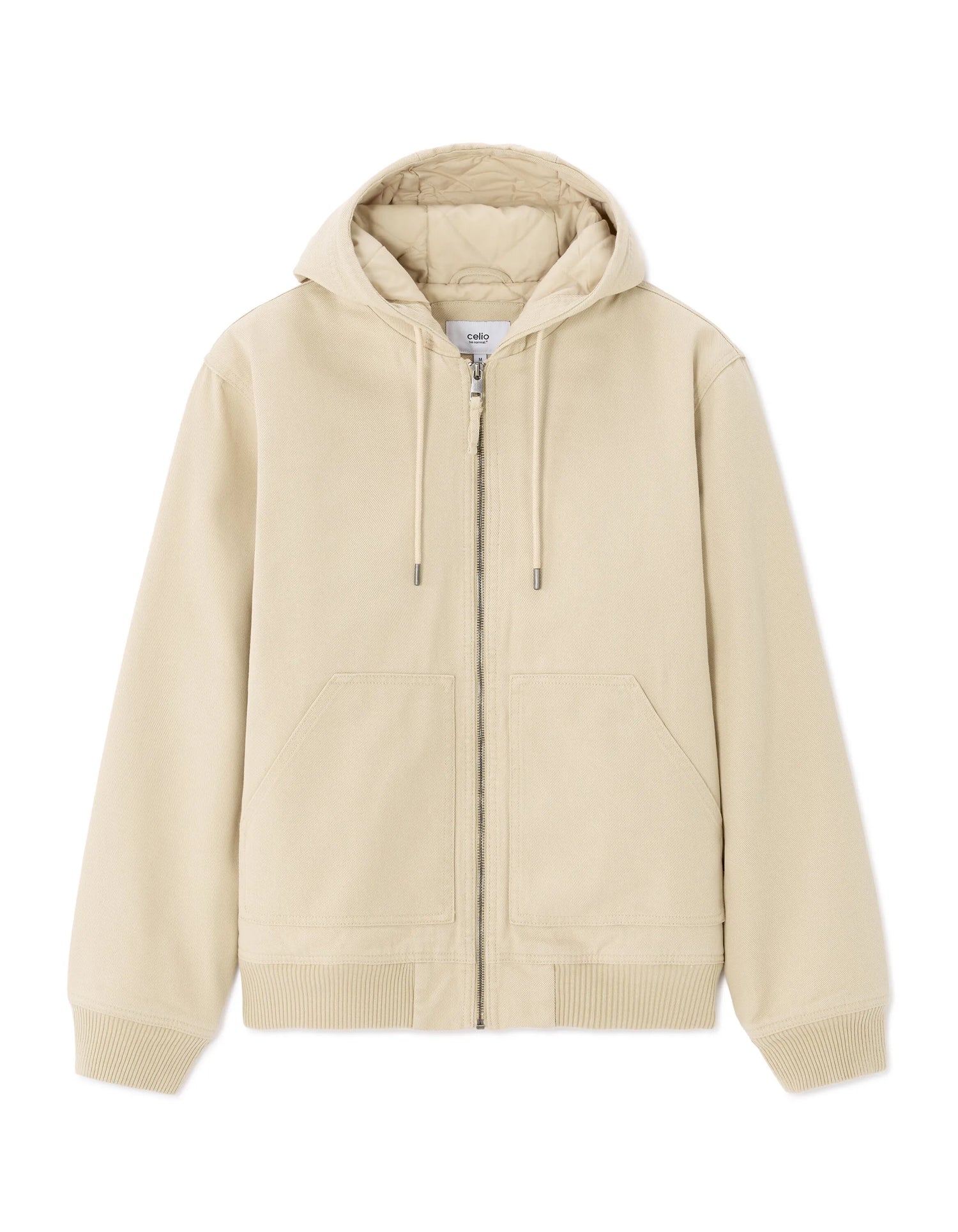 Celio_Beige_Hooded Jacket_MULEAG2_BEIGE_08