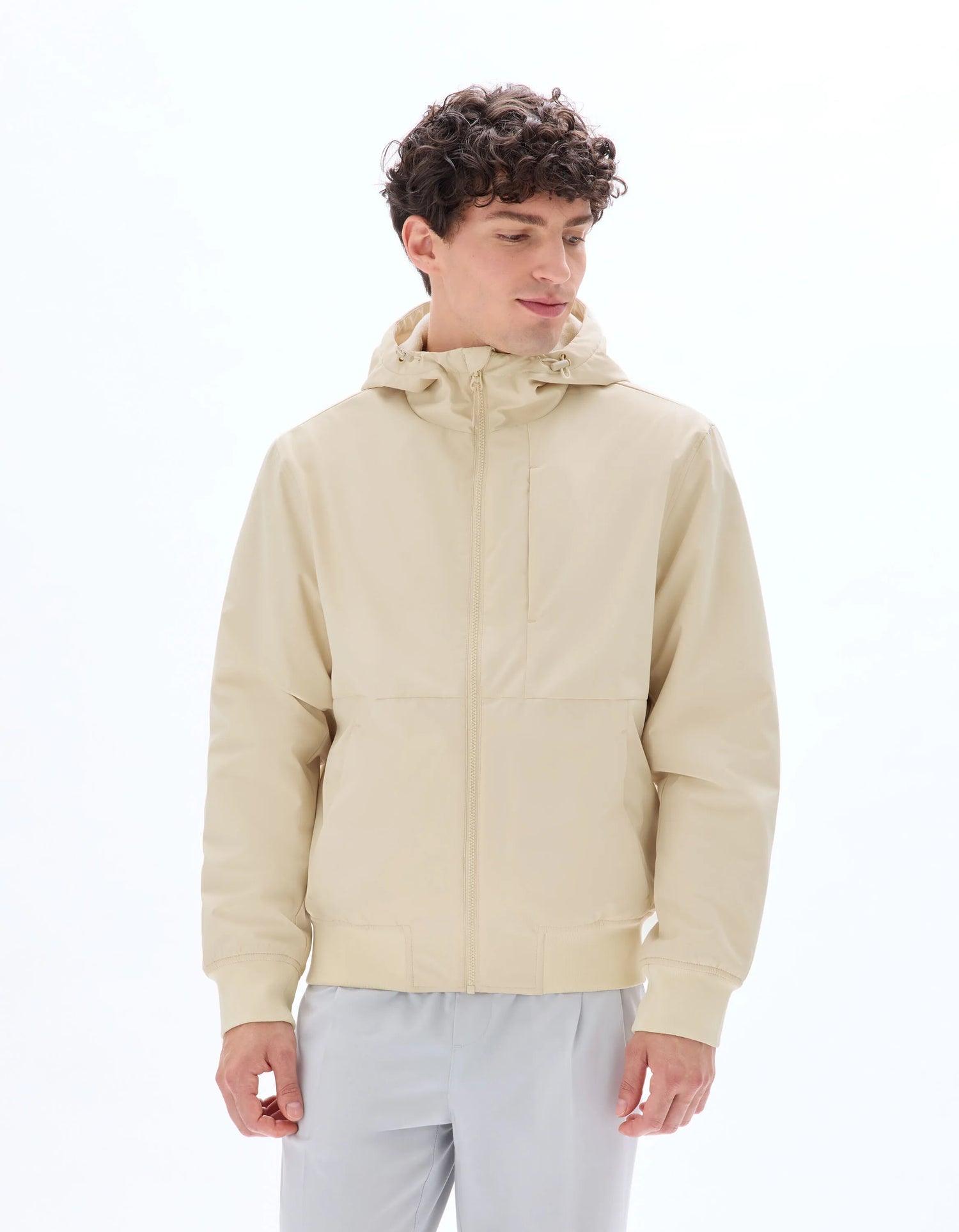 Celio_Beige_Hooded Jacket_MULEAG_BEIGE_02
