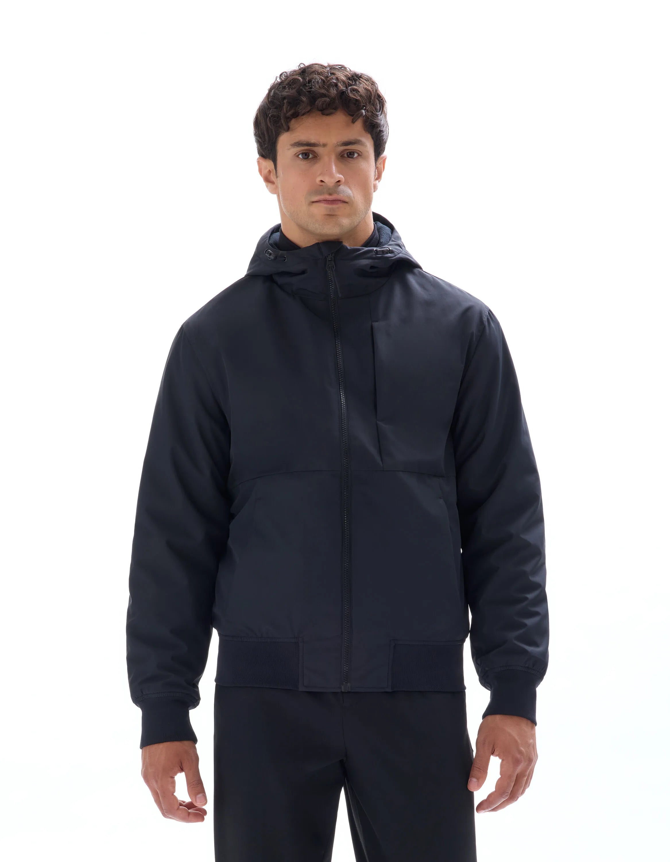 Celio_Black_Hooded Jacket_MULEAG_BLACK_02