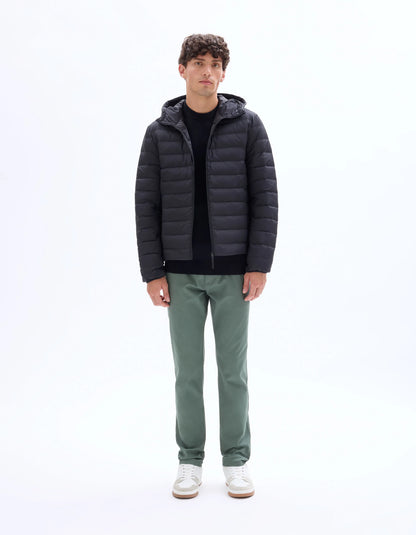 Celio_Black_Lightweight Down Jacket with Hood_MULIGHTHOD_BLACK_01