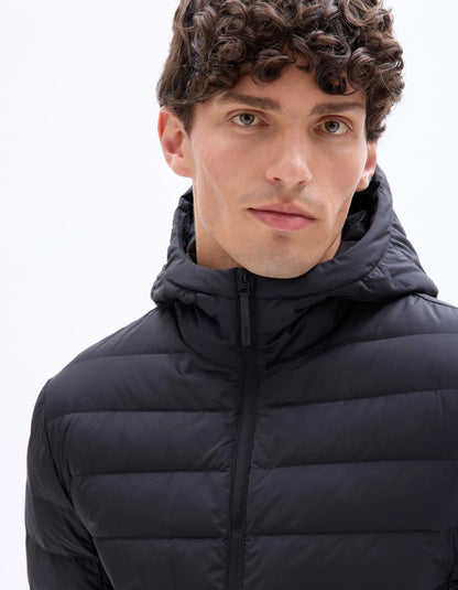 Celio_Black_Lightweight Down Jacket with Hood_MULIGHTHOD_BLACK_04