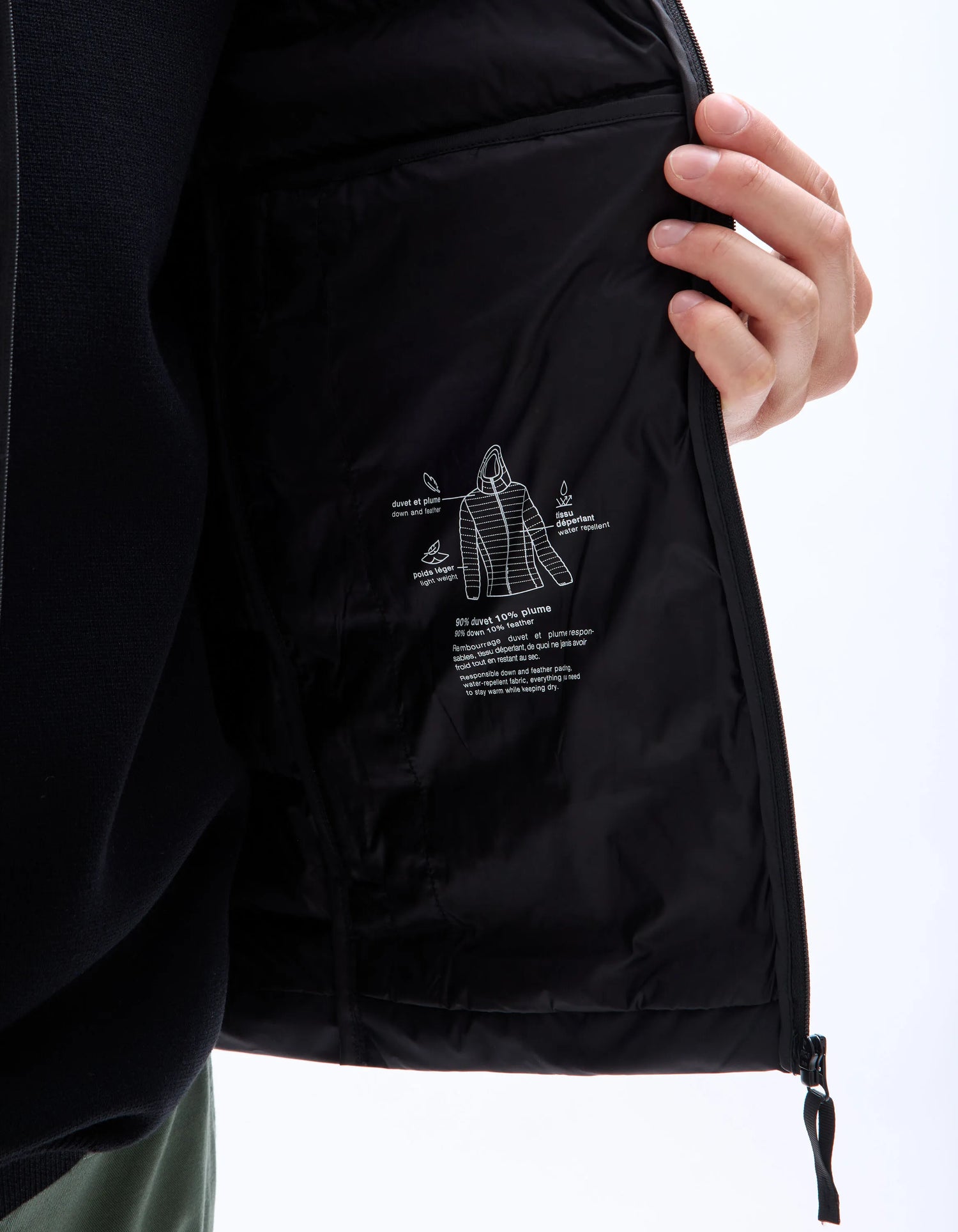 Celio_Black_Lightweight Down Jacket with Hood_MULIGHTHOD_BLACK_05