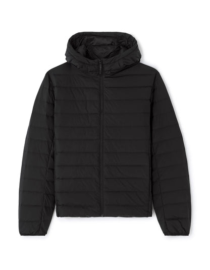 Celio_Black_Lightweight Down Jacket with Hood_MULIGHTHOD_BLACK_06