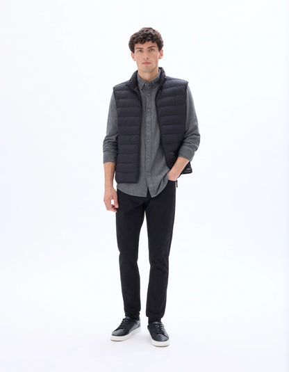 Celio_Black_Lightweight Sleeveless Down Jacket_MULIGHTSL_BLACK_01