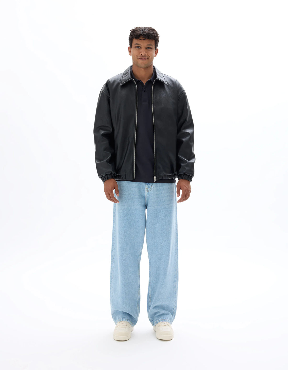 Celio_Black_Faux Suede Jacket_MUOVER_BLACK_01