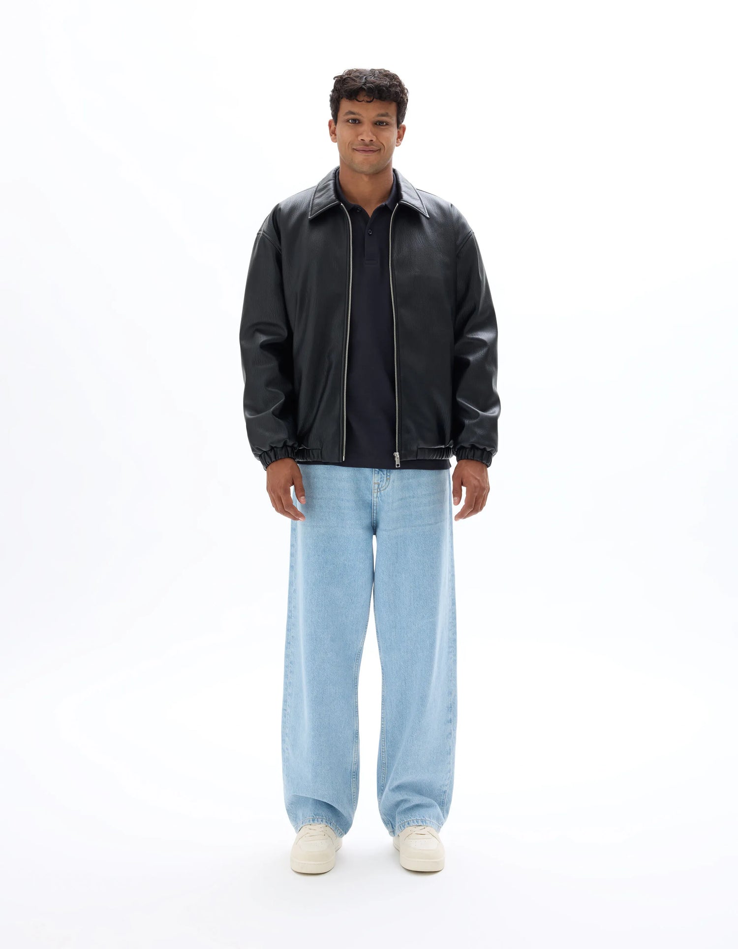 Celio_Black_Faux Suede Jacket_MUOVER_BLACK_01