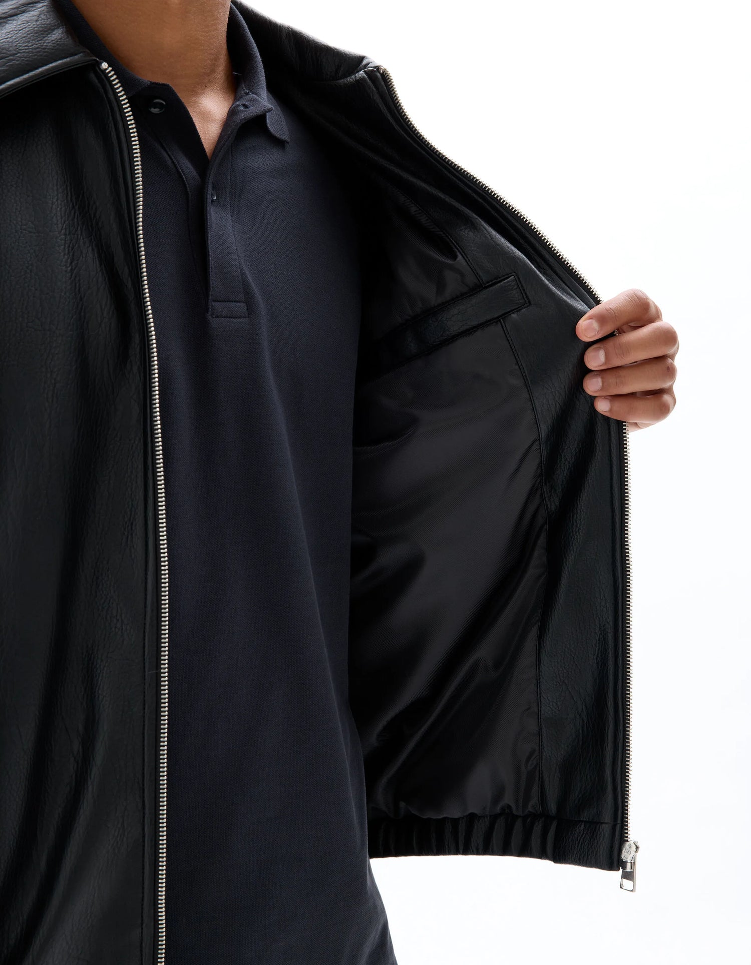 Celio_Black_Faux Suede Jacket_MUOVER_BLACK_04