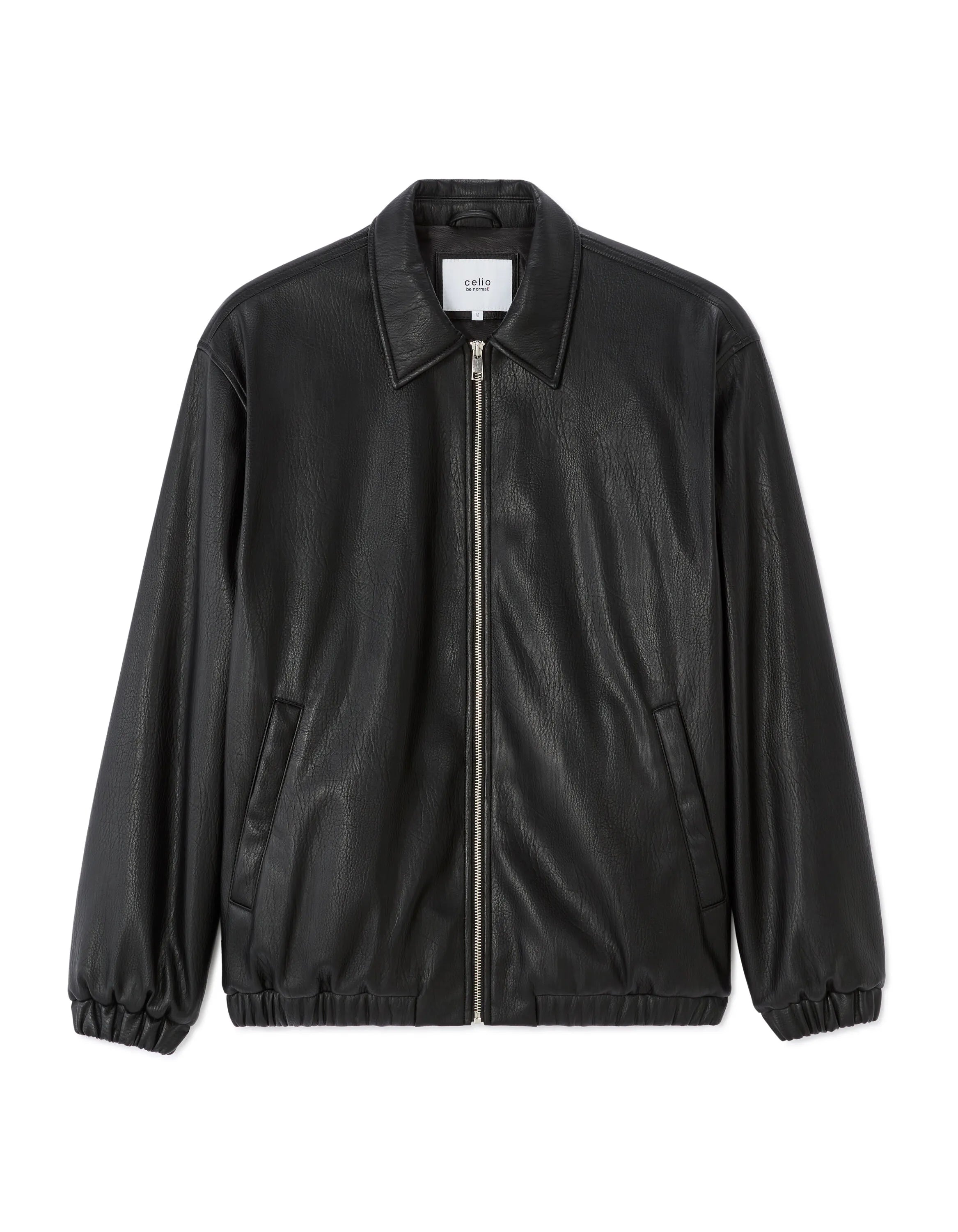 Celio_Black_Faux Suede Jacket_MUOVER_BLACK_07