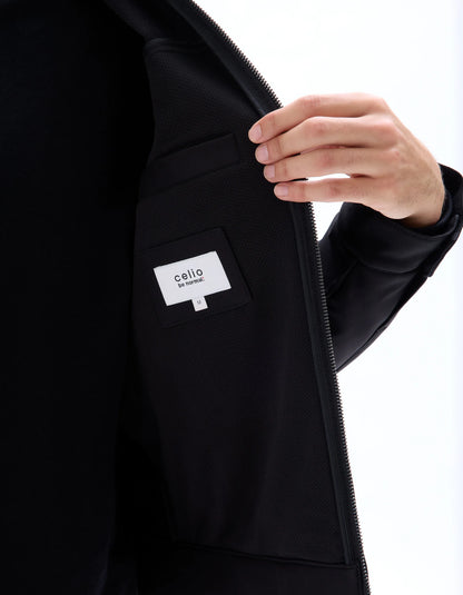 Celio_Black_Softshell Jacket with Stand-Up Collar_MUPRADO_BLACK_05