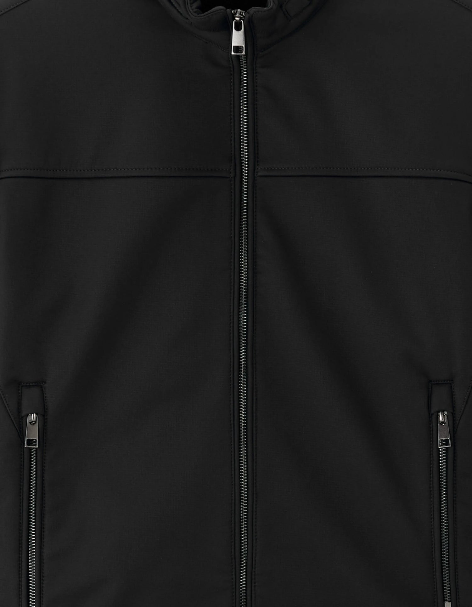 Celio_Black_Softshell Jacket with Stand-Up Collar_MUPRADO_BLACK_06