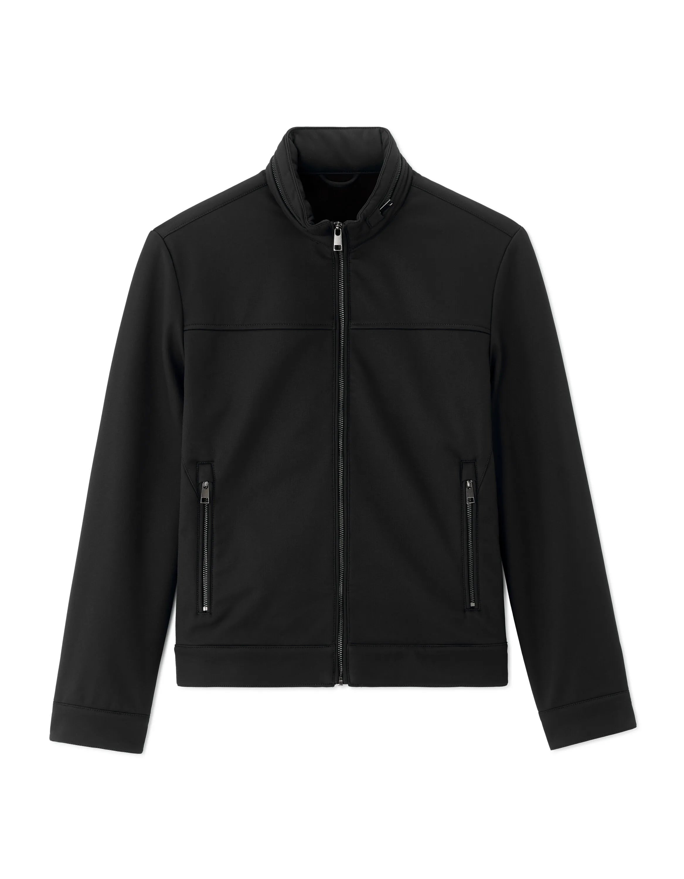 Celio_Black_Softshell Jacket with Stand-Up Collar_MUPRADO_BLACK_08