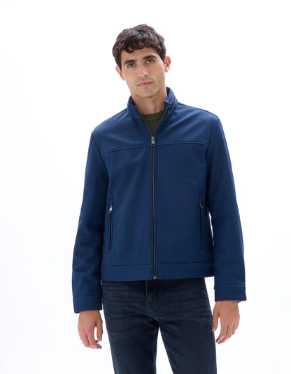 Celio_Dark Blue_Softshell Jacket with Stand-Up Collar_MUPRADO_DARK BLUE_02