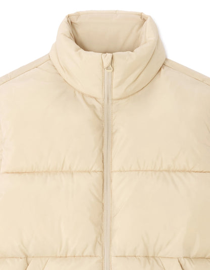 Celio_Beige_Warm Sleeveless Down Jacket_MUPUFFYSL_BEIGE_01