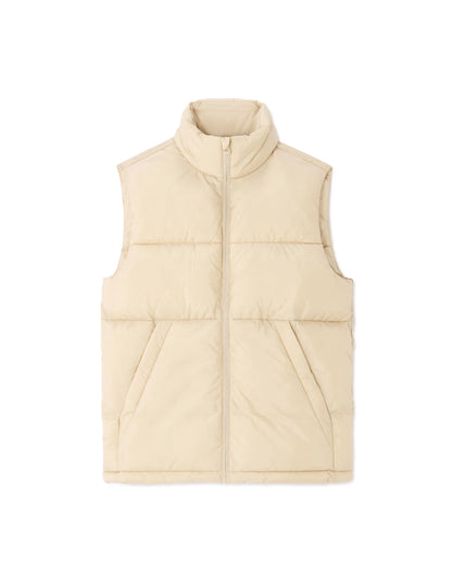 Celio_Beige_Warm Sleeveless Down Jacket_MUPUFFYSL_BEIGE_02