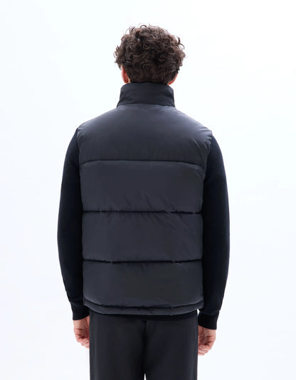 Celio_Black_Warm Sleeveless Down Jacket_MUPUFFYSL_BLACK_03
