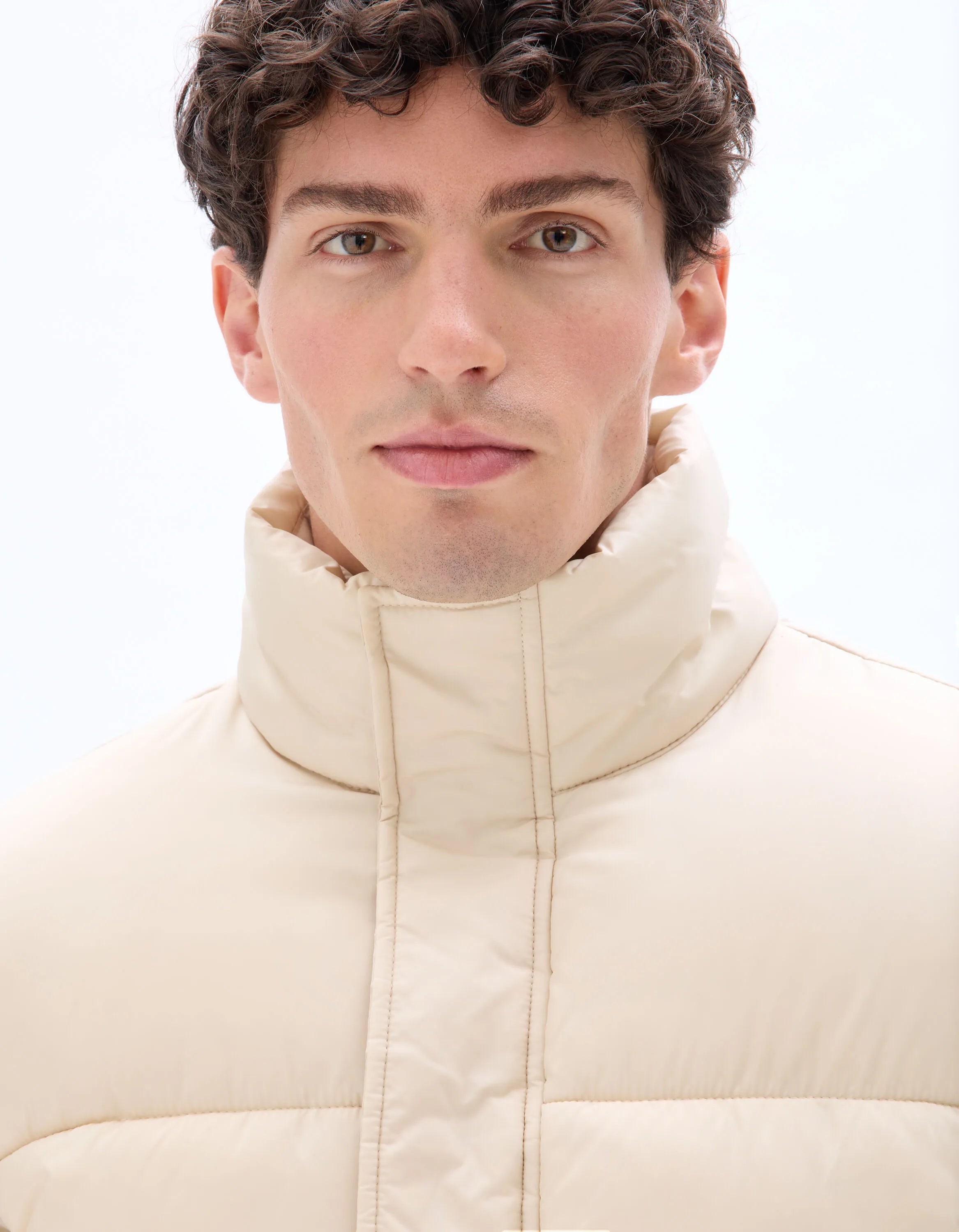 Celio_Beige_Airwarm Warm Down Jacket with High Collar - Beige_MUPUFY_BEIGE_04