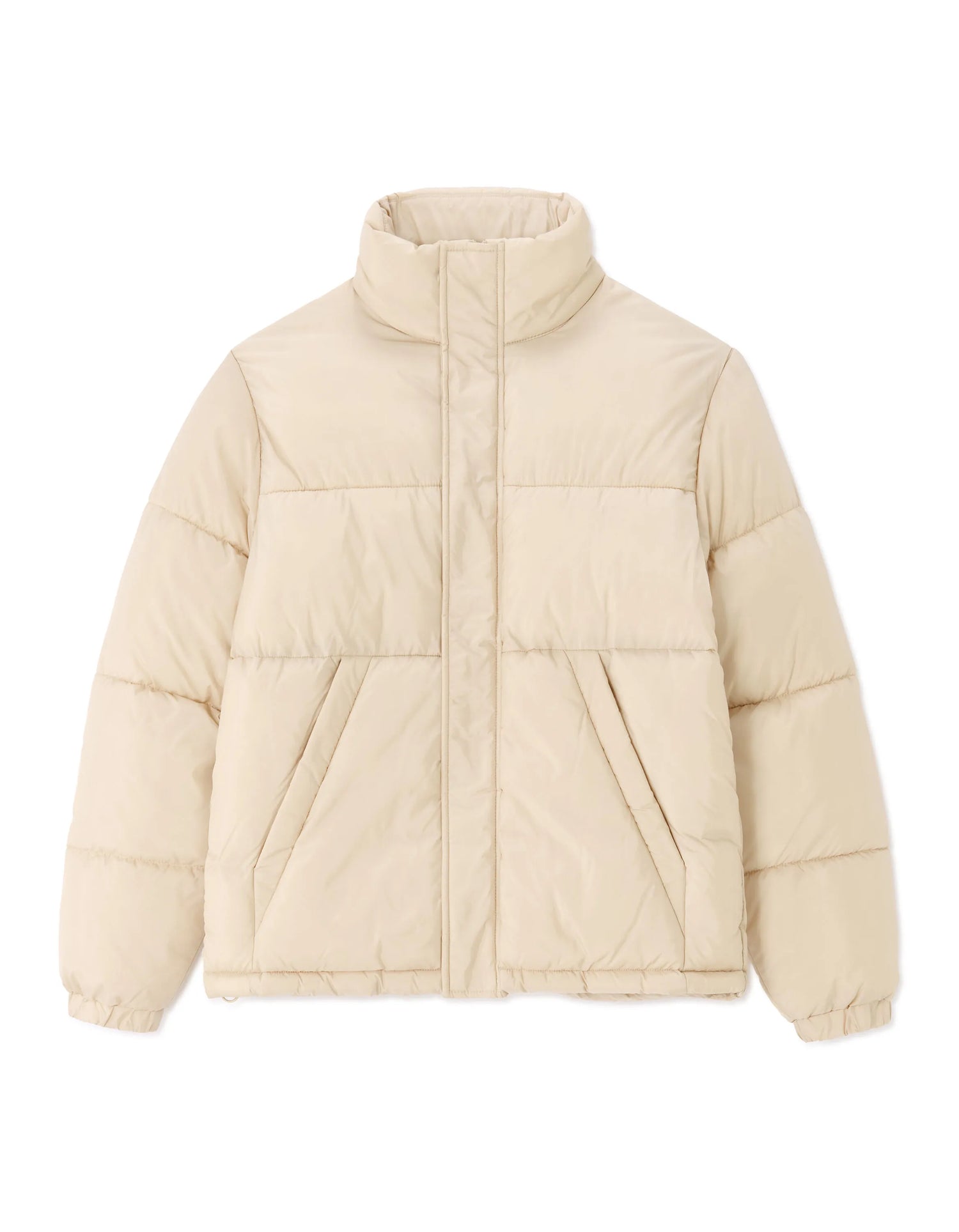Celio_Beige_Airwarm Warm Down Jacket with High Collar - Beige_MUPUFY_BEIGE_08