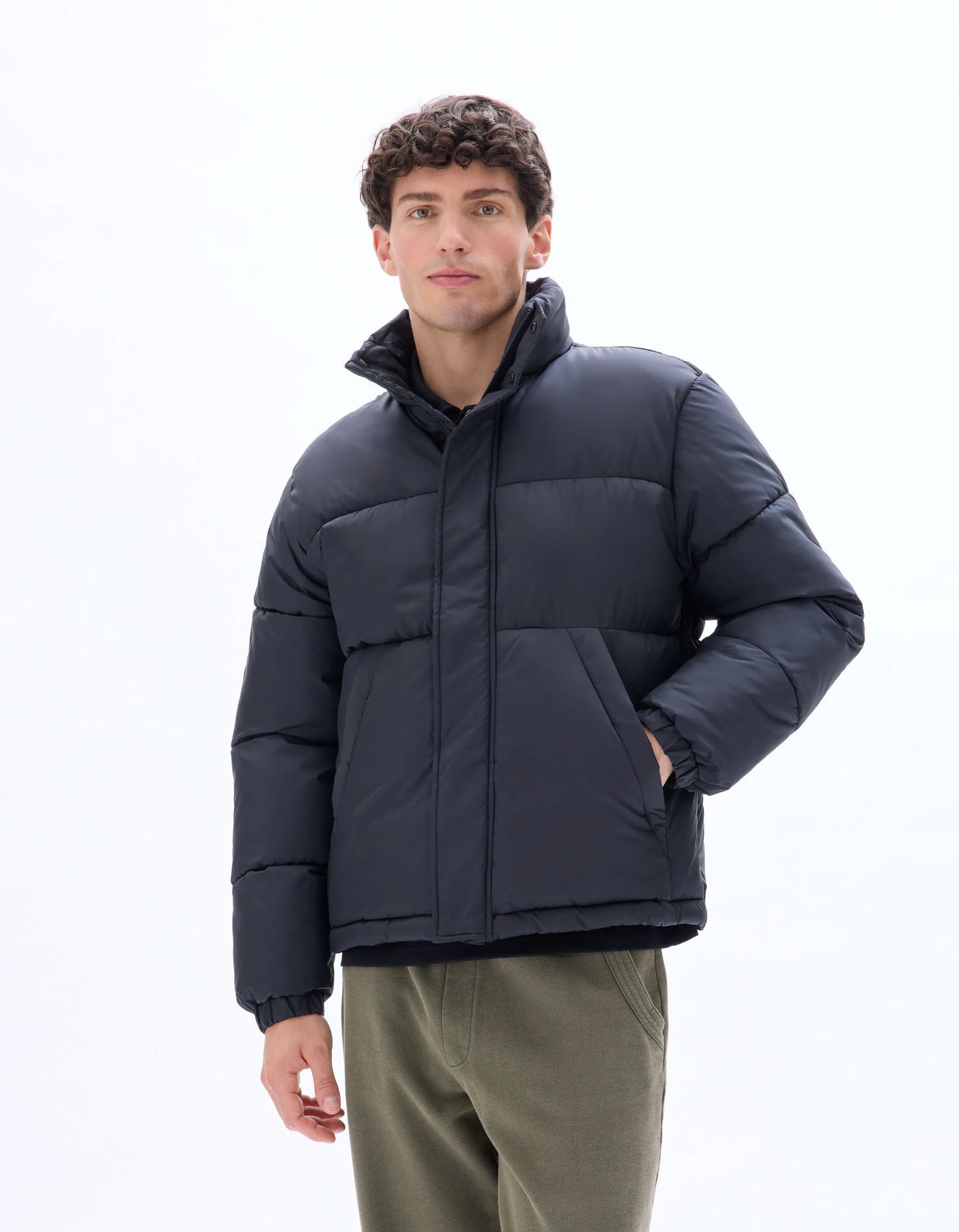 Celio_Black_Airwarm Warm Down Jacket with High Collar - Black_MUPUFY_BLACK_01