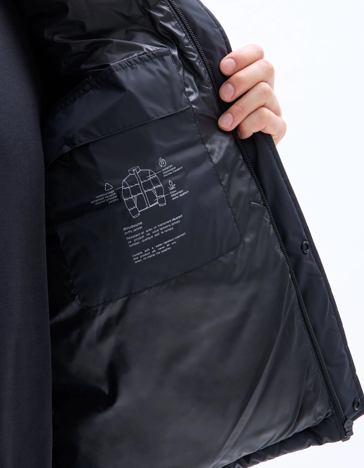 Celio_Black_Airwarm Warm Down Jacket with High Collar - Black_MUPUFY_BLACK_05