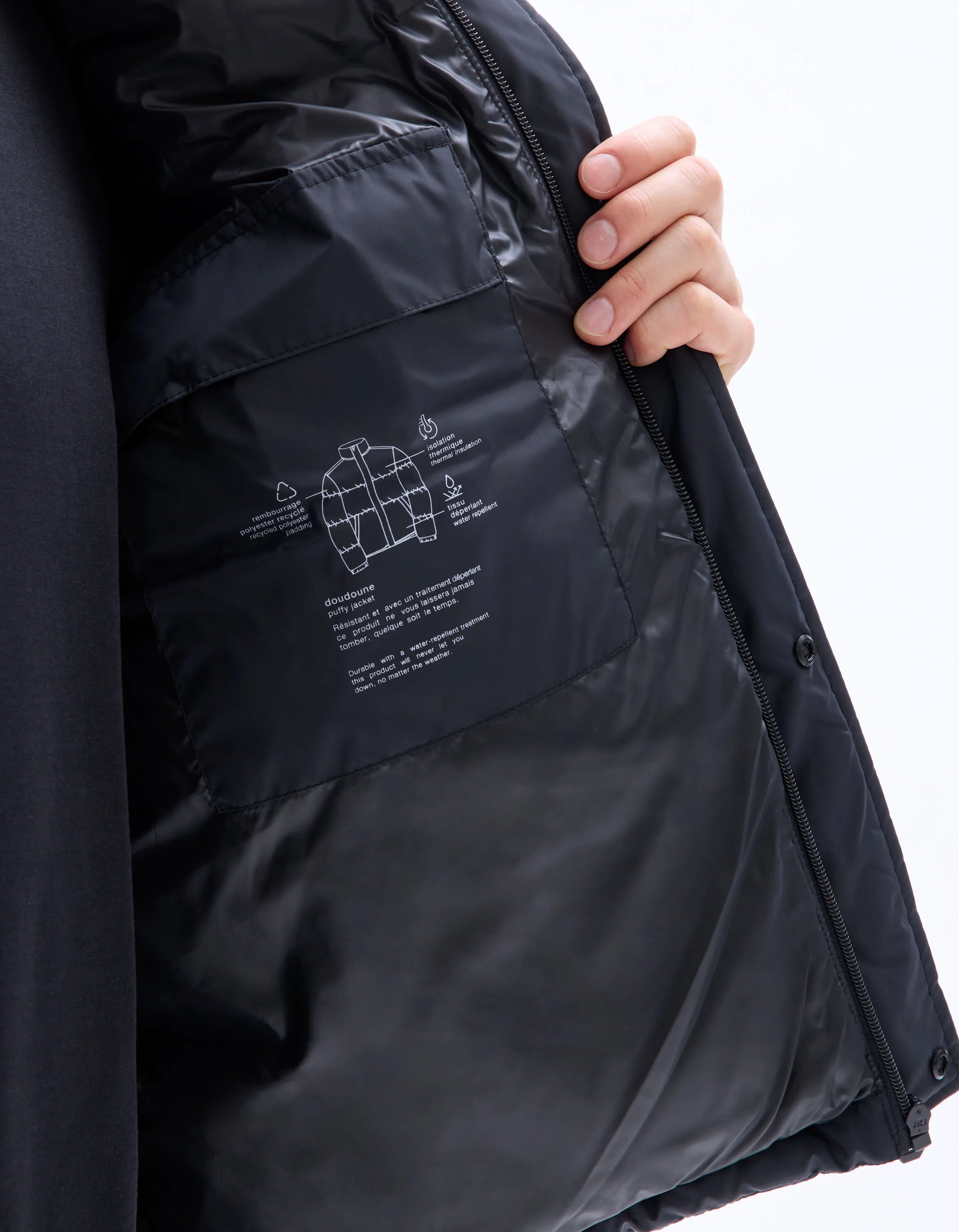 Celio_Black_Airwarm Warm Down Jacket with High Collar - Black_MUPUFY_BLACK_05