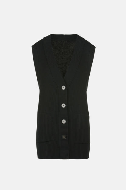 Luisa Spagnoli_Murena - Sleeveless Cardigan_MURENA_0101_05