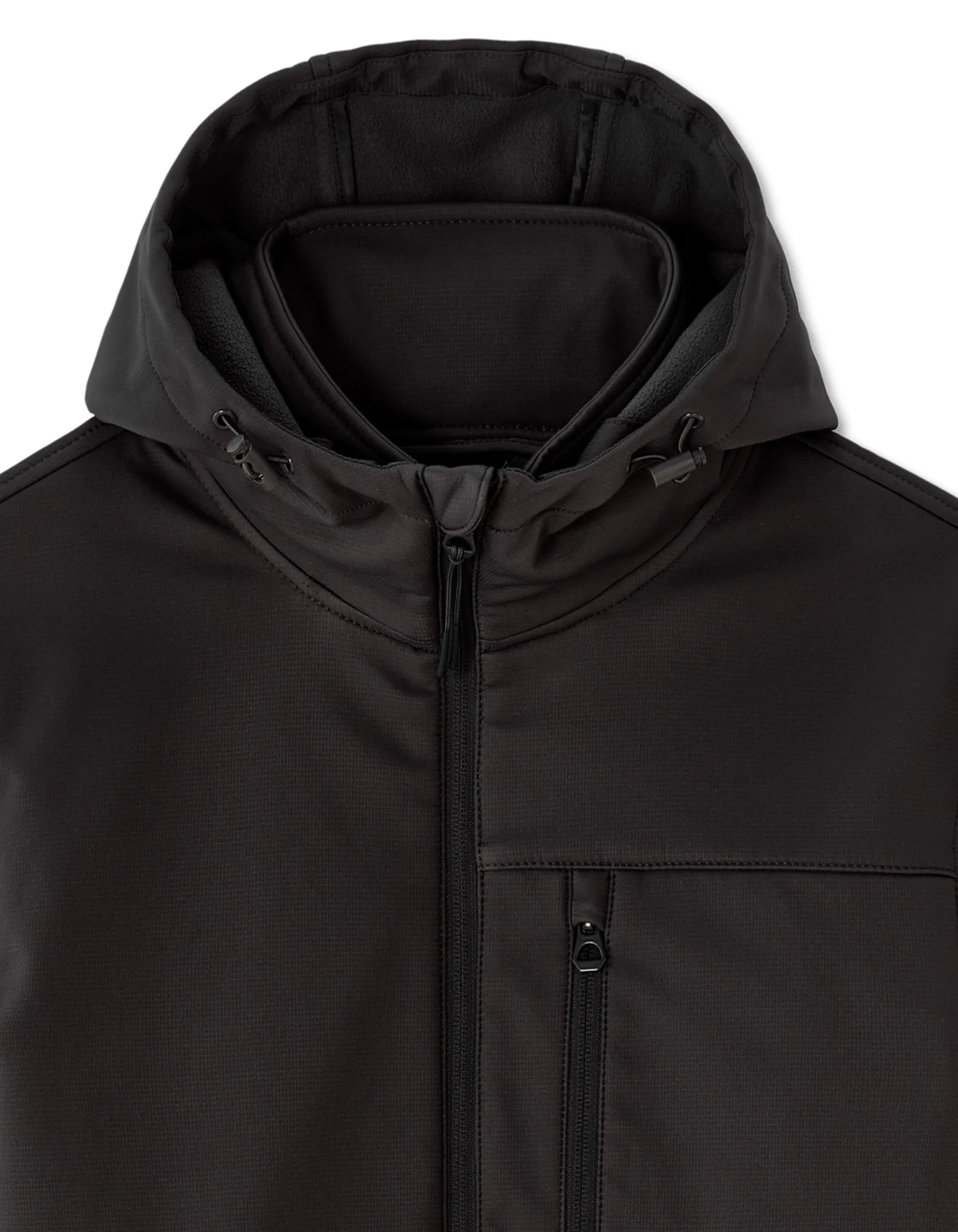 Celio_Black_Hooded Softshell Jacket_MUSHELL_BLACK_06