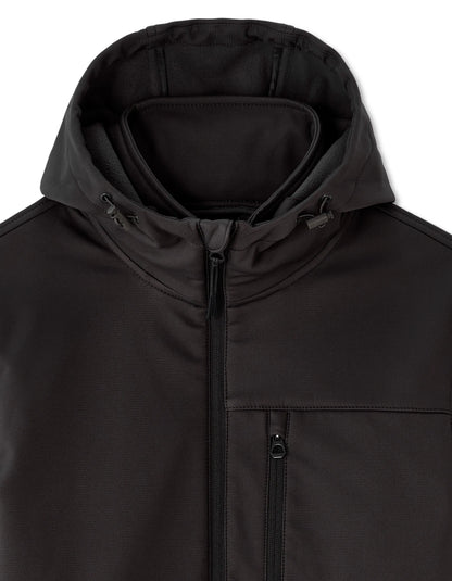 Celio_Black_Hooded Softshell Jacket_MUSHELL_BLACK_06