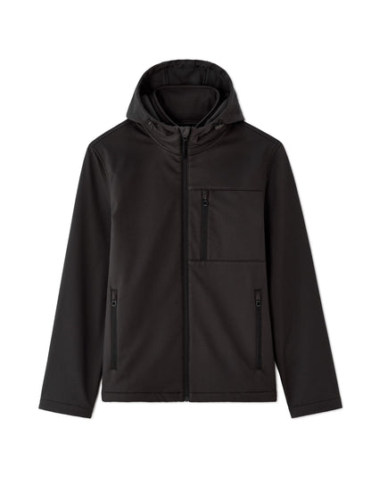 Celio_Black_Hooded Softshell Jacket_MUSHELL_BLACK_08