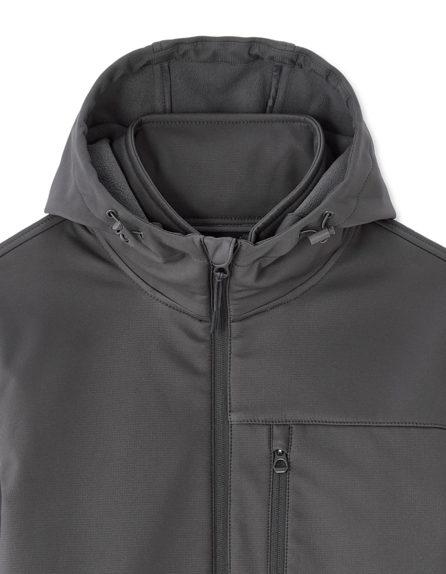 Celio_Grey_Hooded Softshell Jacket_MUSHELL_GREY_06