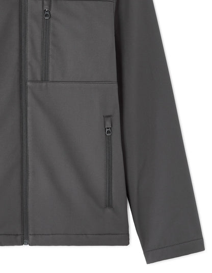 Celio_Grey_Hooded Softshell Jacket_MUSHELL_GREY_07