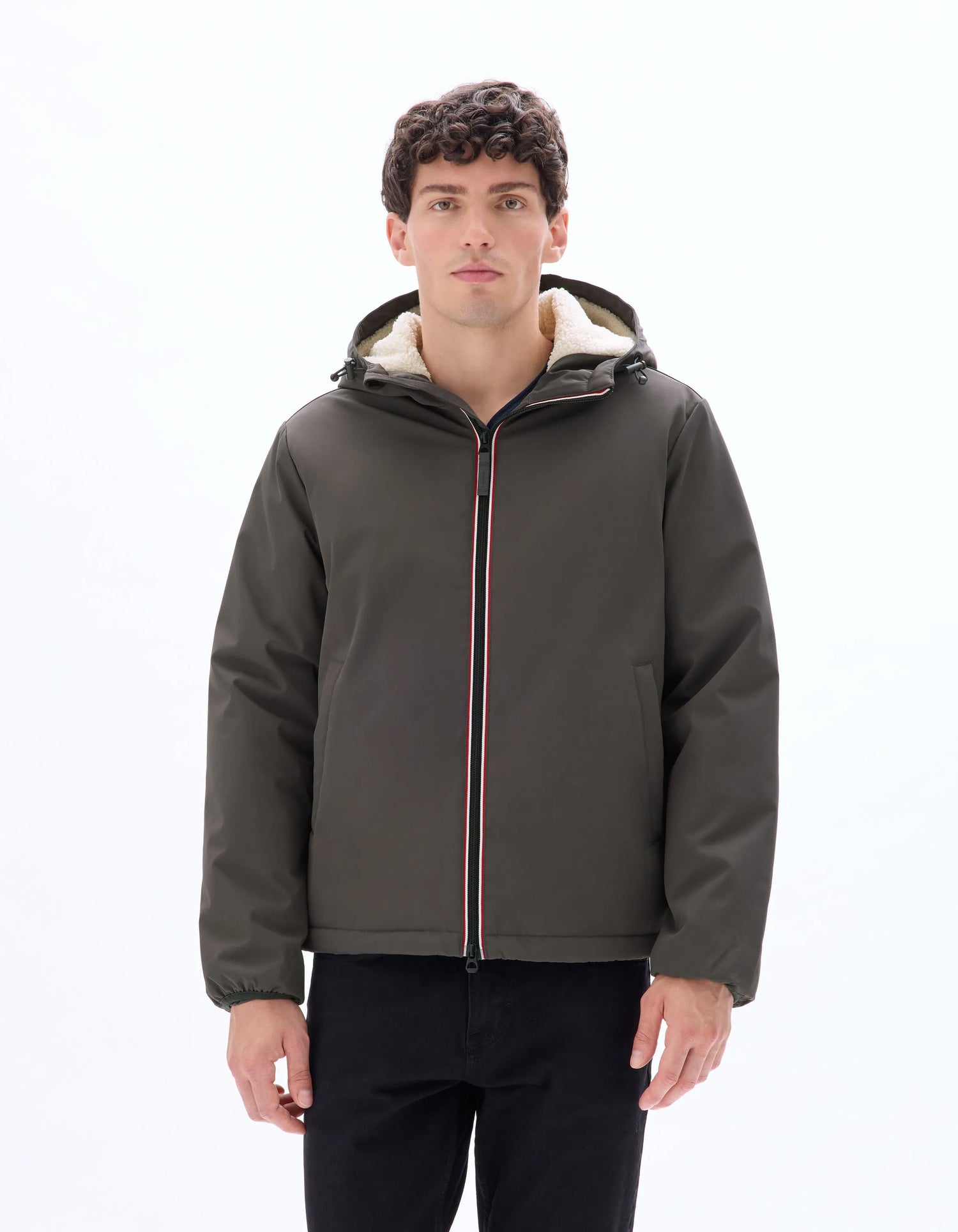 Celio_Anthracite_Sherpa-Lined Hooded Jacket_MUTEKSHRT_ANTHRACITE_02