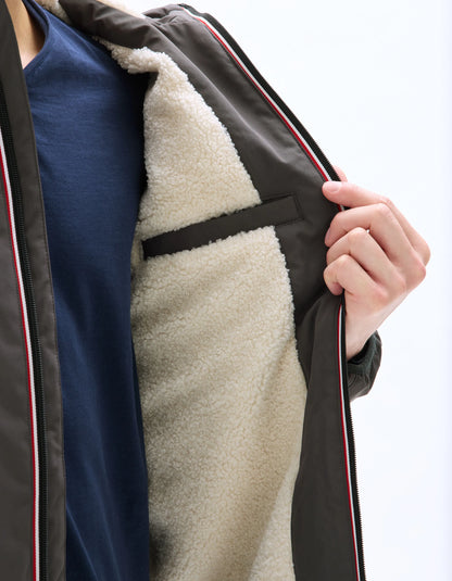 Celio_Anthracite_Sherpa-Lined Hooded Jacket_MUTEKSHRT_ANTHRACITE_05