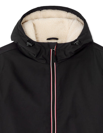 Celio_Black_Sherpa-Lined Hooded Parka_MUTEK_BLACK_06
