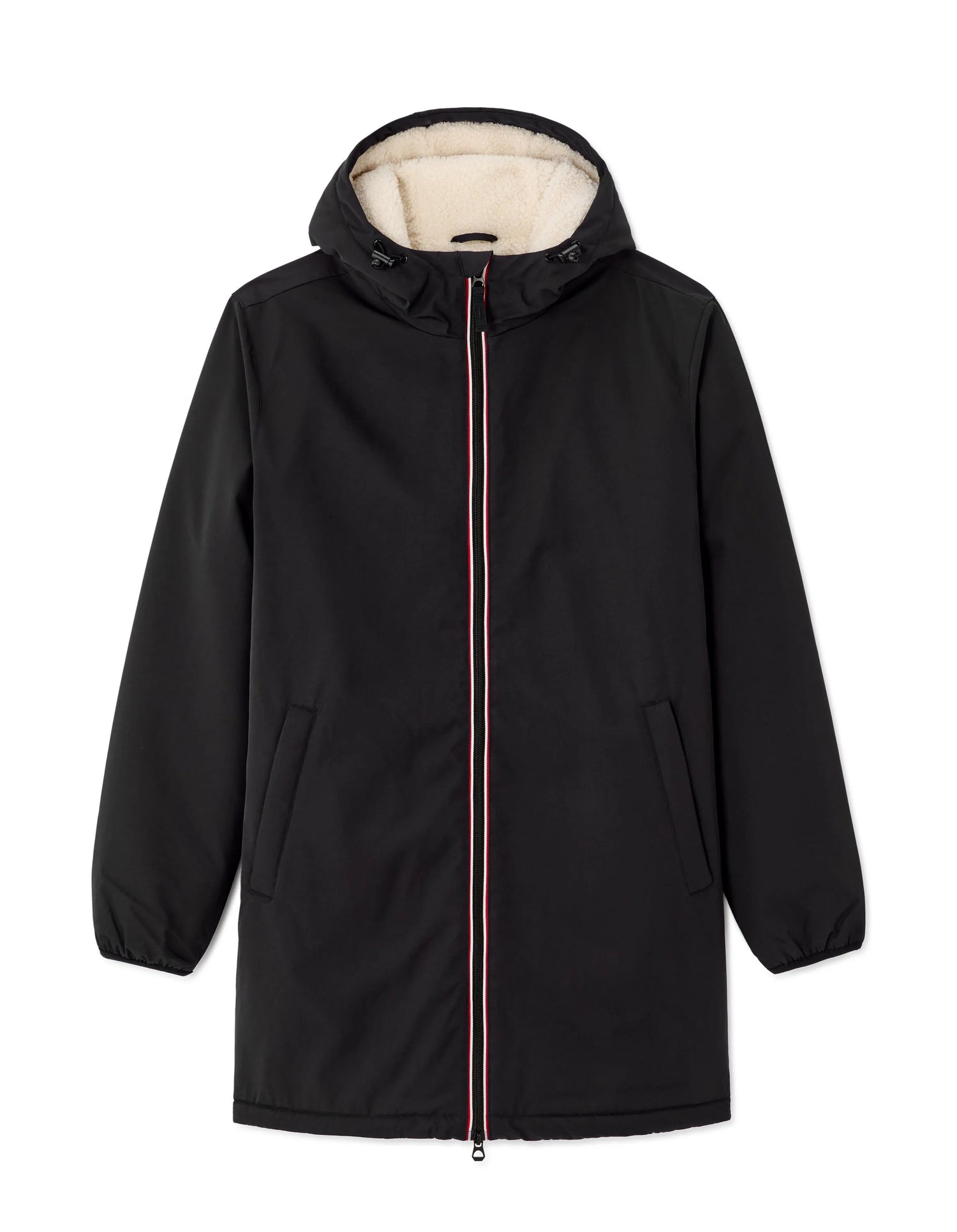 Celio_Black_Sherpa-Lined Hooded Parka_MUTEK_BLACK_08