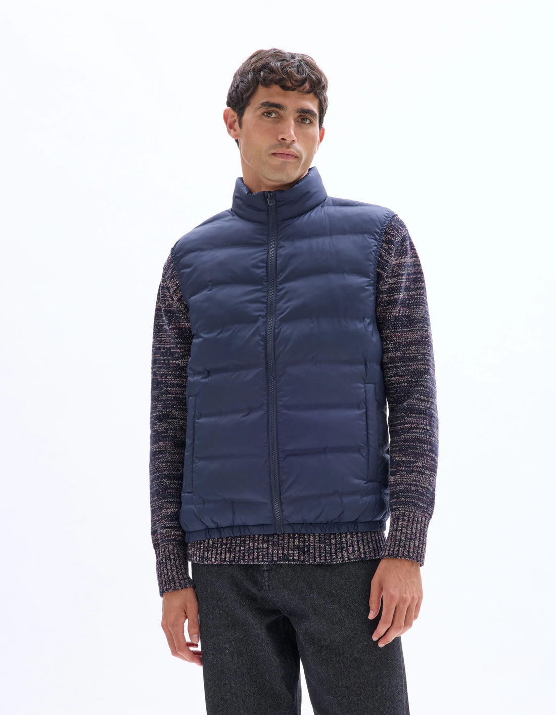 Celio_Navy_Lightweight Sleeveless Down Jacket_MUWELDSL_NAVY_02