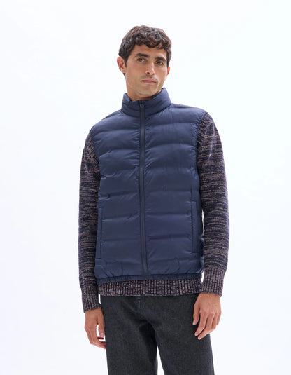 Celio_Navy_Lightweight Sleeveless Down Jacket_MUWELDSL_NAVY_02