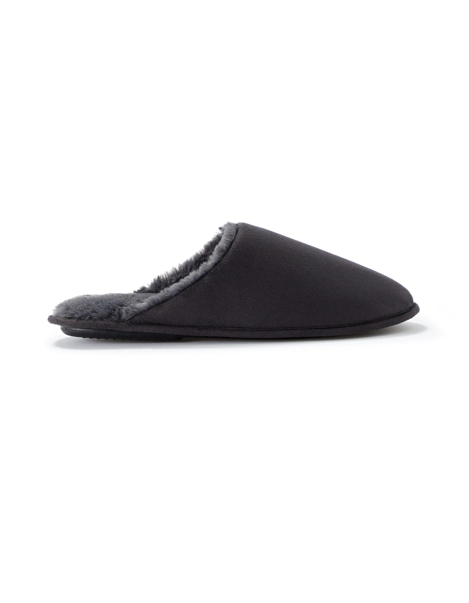 Celio_Anthracite_Suede Slippers_MYSLIFUR_ANTHRACITE_01