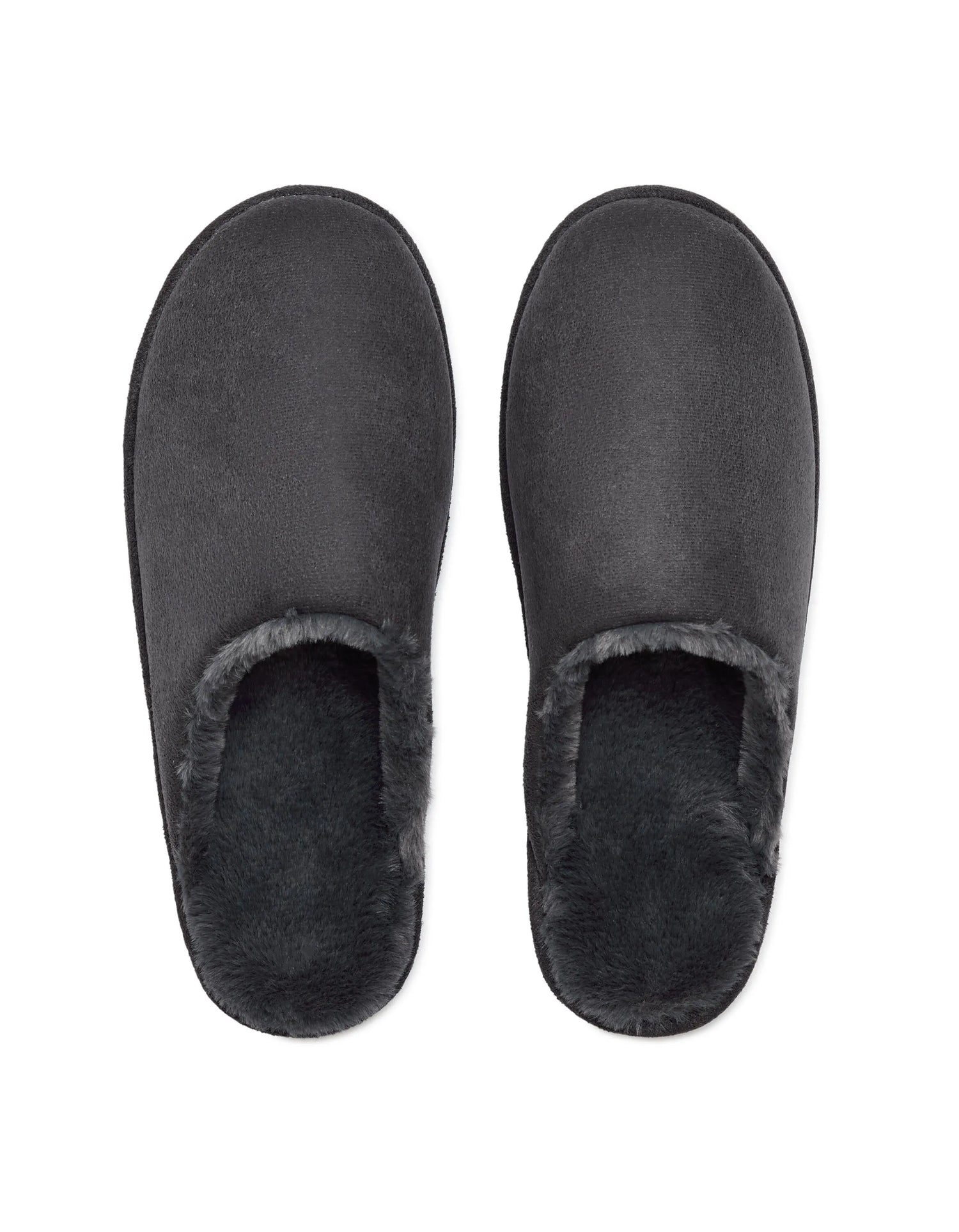 Celio_Anthracite_Suede Slippers_MYSLIFUR_ANTHRACITE_02