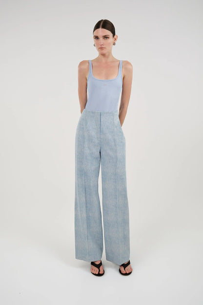 Nocturne Blue Women Embellished Crop Top SKU: N26YD15139_0011 Image 01