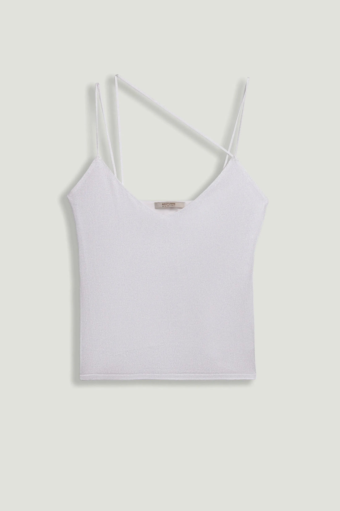 Nocturne Off-White Women Strappy Knit Top SKU: N26YD50196_0014 Image 01