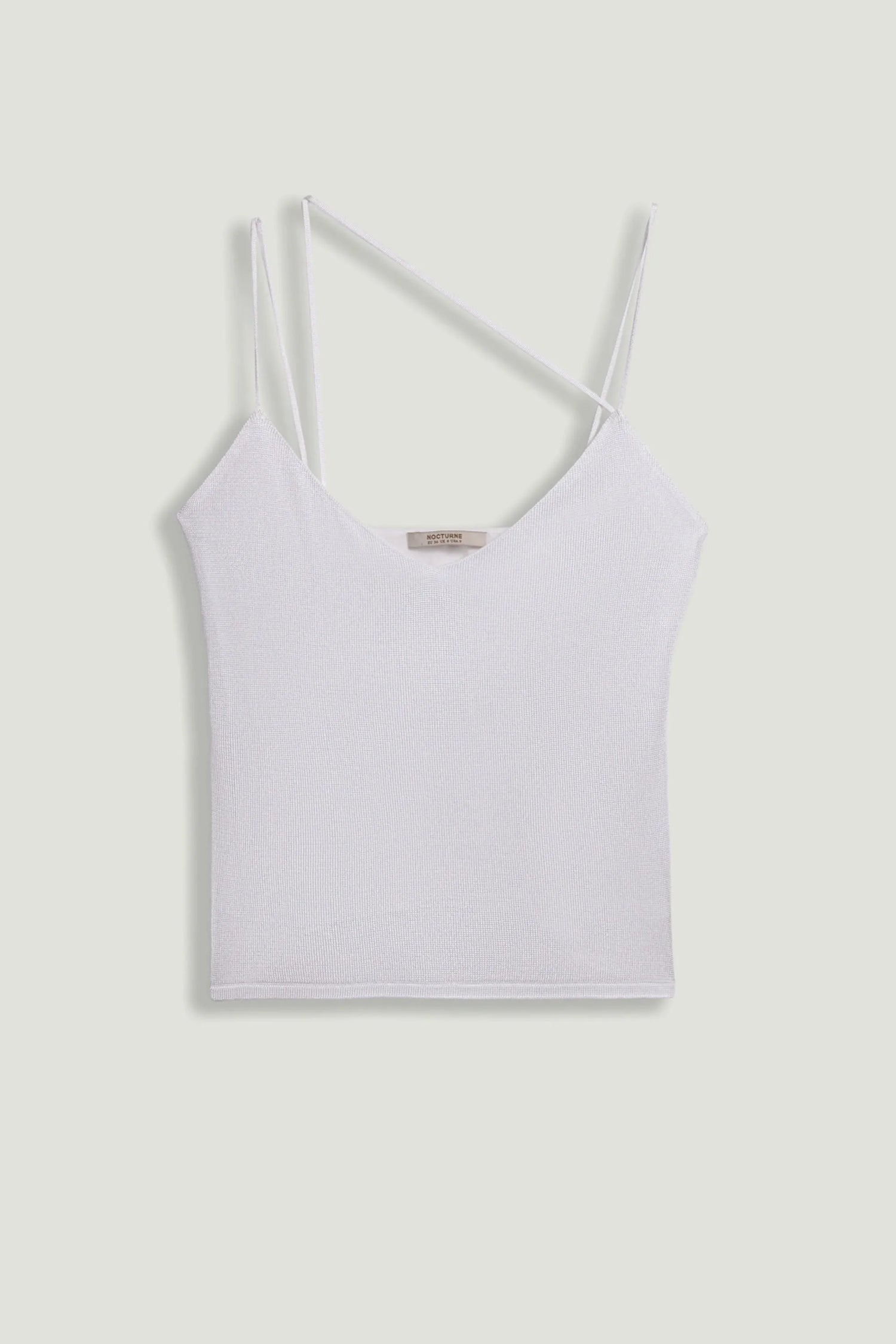 Nocturne Off-White Women Strappy Knit Top SKU: N26YD50196_0014 Image 01