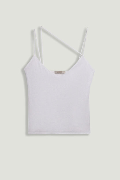 Nocturne Off-White Women Strappy Knit Top SKU: N26YD50196_0014 Image 01