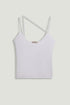 Nocturne Off-White Women Strappy Knit Top SKU: N26YD50196_0014 Image 01