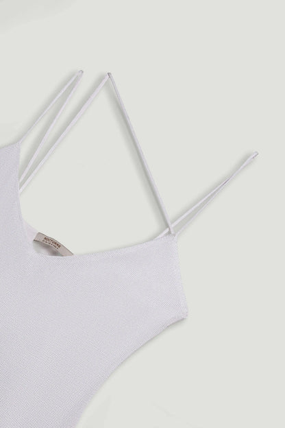 Nocturne Off-White Women Strappy Knit Top SKU: N26YD50196_0014 Image 03